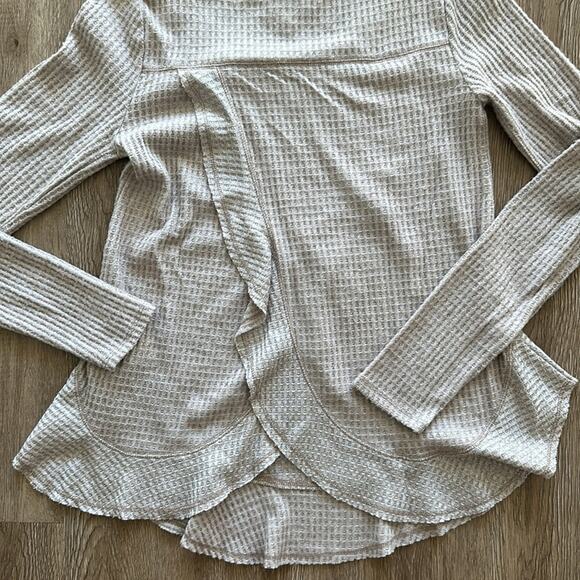 Anthropologie Saturday Sunday Wendy Waffle Long Sleeve Top - Picture 5 of 5